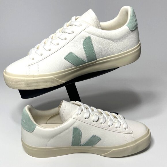 Veja Shoes - Veja Campo Leather Extra white Matcha Unisex Sneakers Size 39 US8